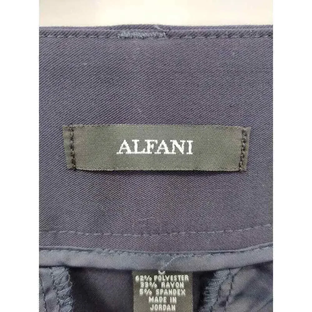 NWT Alfani everyday trouser navy blue in size 6 Work Casual - Picture 5 of 5